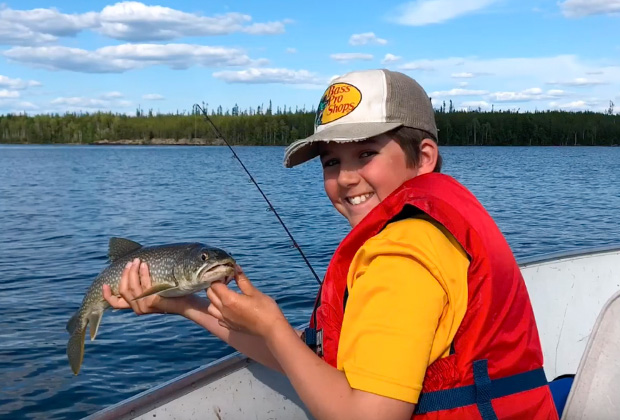 Bobby Smith with a Little Laker