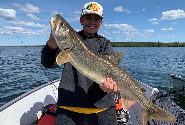 Bobby Smith with Huge Lake Trout