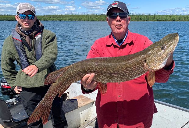 Glen Smith with a Giant Pike