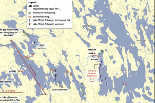 Waskwei Lake Map